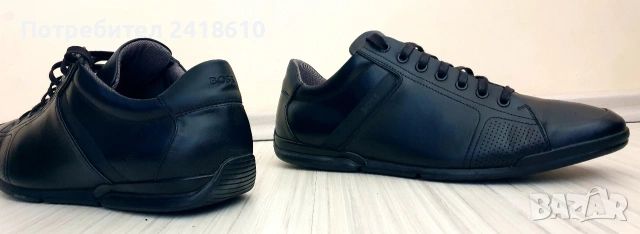 Hugo Boss Leather Mens Size  46 - 30см ОРИГИНАЛ! Мъжки спортно - елегантни обувки от естествена кожа, снимка 5 - Спортно елегантни обувки - 54314052