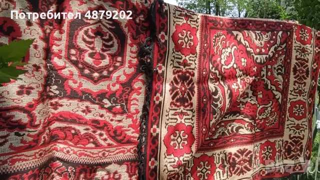 Автентичен вълнен килим, снимка 4 - Килими - 55198614