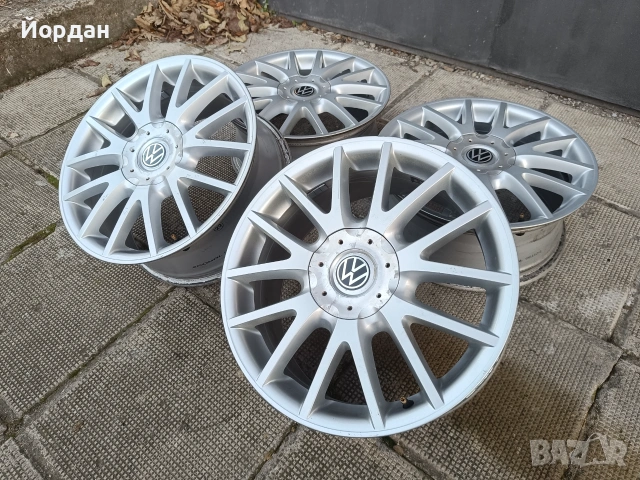 ОРИГИНАЛНИ алуминиеви джанти 17' 5x112 57,1 ФОЛКСВАГЕН GOLF 5 GT / VOLKSWAGEN TOURAN JETTA CADDY, снимка 4 - Гуми и джанти - 55102559