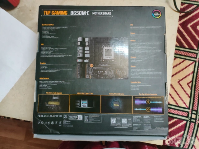 дънна платка ASUS TUF B650M-E за донор или за части, снимка 3 - Дънни платки - 54896435