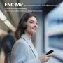 TONEMAC H7 Безжични Bluetooth слушалки с активно шумопотискане, ANC Hi-Fi аудио, 40 мм, снимка 7