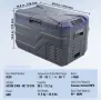 30 литра Мобилен хладилник - фризер ракла -на 12V 24V 220V – за кемпер, каравана, къмпинг и риболов , снимка 2