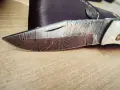 Ножка и нож от дамаска стомана ръчна изработка , снимка 5