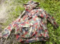 Оригинално Швейцарско Военно Камуфлажно Мъжко ЯКЕ № 60 (L-XL) Армейска Шуба с Яка с Качулка БАРТЕР, снимка 7