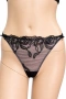 Hunkemöller дамско долнище L – черна дантела с флорален мотив, снимка 1