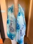 Красив копринен шал в синята гама, снимка 13