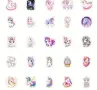 50 Еднорог unicorn самозалепващи стикери лепенки за украса декор торта парче и др, снимка 2