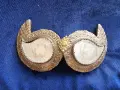 Възрожденски сребърни пафти със седеф. , снимка 1