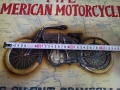 Стенно 3 ДЕ Пано с Ретро Мотоциклет Harley-Davidson "Silent Gray Fellow" от 1911г., снимка 9