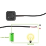 Комплект 2 броя мини бутони тип „Push“ 12V/24V без задържане, предварително окабелени 0.5A — 10460, снимка 8