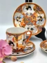 Satsuma Japan японски порцеланов сервиз за кафе,  „Lithophane Geisha“, снимка 5