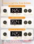 Проекционен будилник, въртящ се на 350°, проектор, термометър, дата, голям дисплей, 10 мелодии НОВ, снимка 4