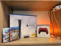 PlayStation 5 Slim + два контролера и игри, снимка 1