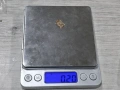 Златна висулка "К" 14К 585 / 0,20 гр., снимка 6
