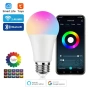 Смарт LED крушка WiFi RGB Tuya 9W E27 – Многоцветна, Гласов контрол, Alexa, Google Home, Smart 10339, снимка 10