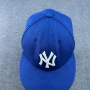 Vintage New Era New York Yankees Fitted Cap 7 1/4 Шапка С Козирка MLB Синя, снимка 3