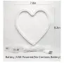 Светеща LED неонова декорация, сърце, Стенен монтаж, 21x20 см, Червена светлина , снимка 4
