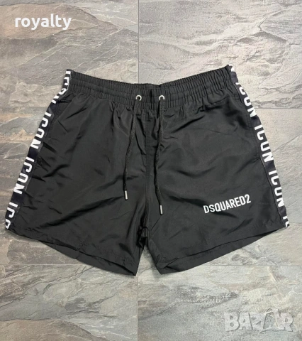 DSQUARED2 Нови Черни Летни Мъжки Шорти