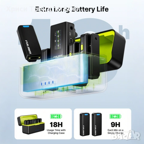 FULAIM X6PRO безжични микрофони , снимка 5 - Микрофони - 54991155