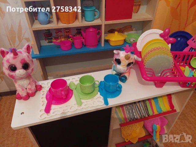 Детска дървена кухня, снимка 3 - Играчки за стая - 55144752