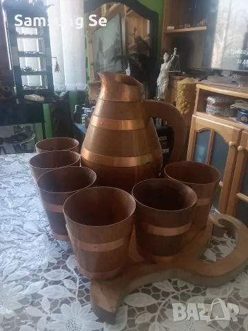 Винен дървен сет...