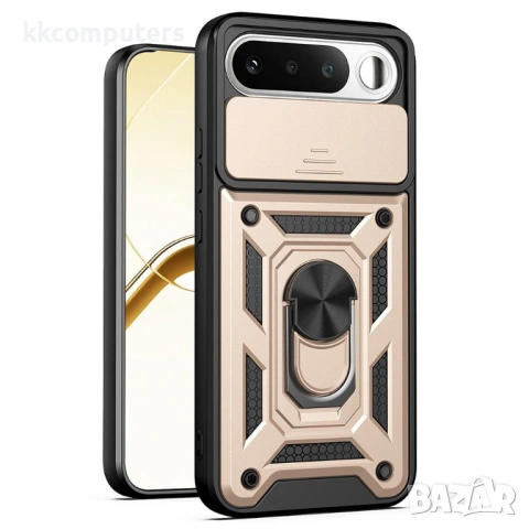 Калъф за Realme 16 5G с Капаче за Камера и Стойка - PC+TPU, Военна защита, 7 цвята, снимка 4 - Калъфи, кейсове - 54386714