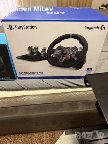 Волан за PS4/5/PC Logitech G29 със скоростен лост и подставка, снимка 2 - Аксесоари - 55413408