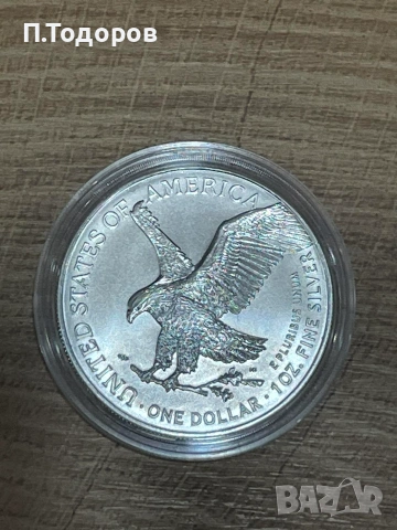 Сребро 1 oz Американски орел 2026, снимка 4 - Нумизматика и бонистика - 54970701