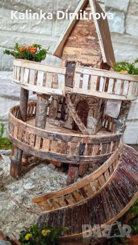 Къща с цветя-ръчна изработка., снимка 15 - Други стоки за дома - 54620943