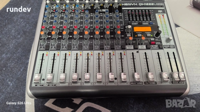 Пулт Behringer QX1222USB, снимка 3 - Ресийвъри, усилватели, смесителни пултове - 53964507