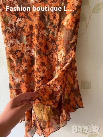 3 евро нова с етикет оранжева пола с ластик в кръста и подплата S размер  🧡🧡🧡🧡, снимка 5 - Поли - 55599042