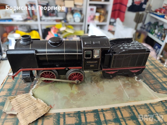 Механична играчка влак влакче Германия Marklin 880/2, снимка 6 - Колекции - 53958340
