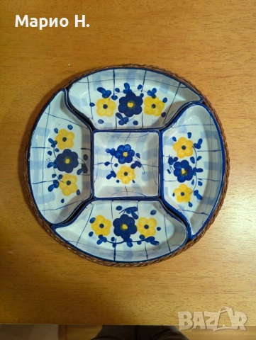 Сет за сервиране на предястия и ядки, керамичен, чисто нов, снимка 2 - Сервизи - 54231257