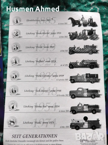 колекция 1:87 пожарни и други , снимка 2 - Колекции - 53952631