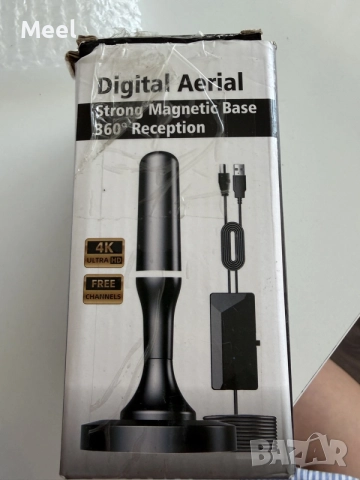 Дигитална TV антена с магнитна основа и USB захранване