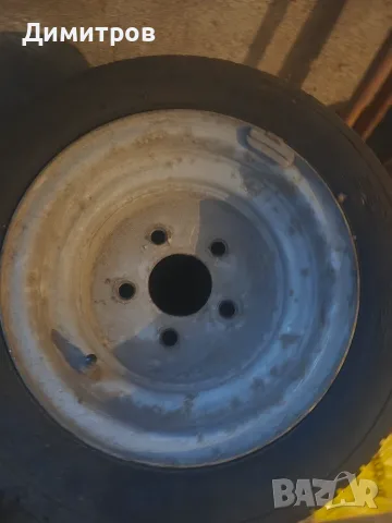 4 джанти за ремарке 10" с гуми 195/55R10C, снимка 1 - Гуми и джанти - 55467293