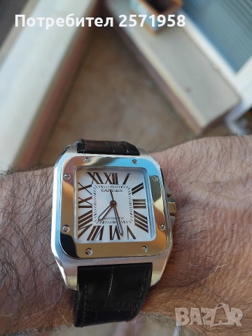 Cartier Santos 100, снимка 3 - Мъжки - 54735395