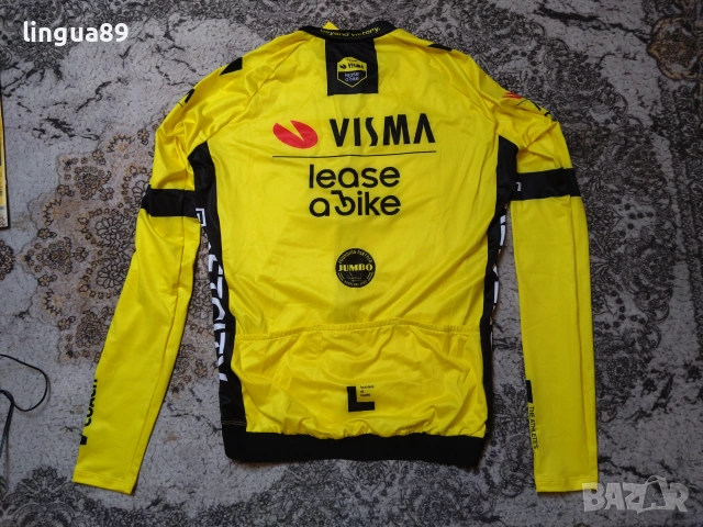 Visma Lease a Bike Midlayer Вело Джърси M, снимка 3 - Спортни дрехи, екипи - 55126032