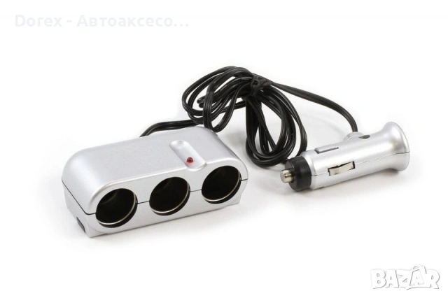 Универсален разклонител за запалка 3 изхода 12-24V, 8A - All Ride