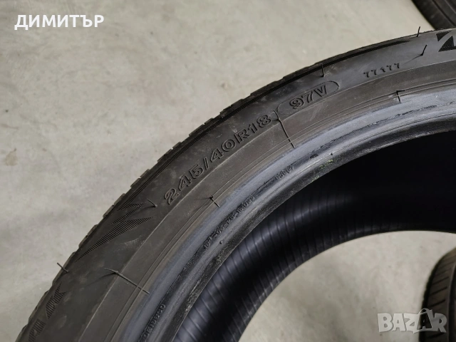 Само 1бр.зимна гума BRIDGESTONE 245 40 18 DOT24 цена за брой, снимка 5 - Гуми и джанти - 53976749