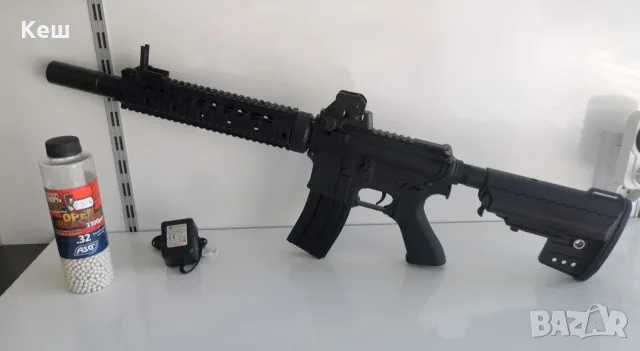 Airsoft M4A1 карабина с пластмасови топчета, снимка 2 - Други спортове - 55349504