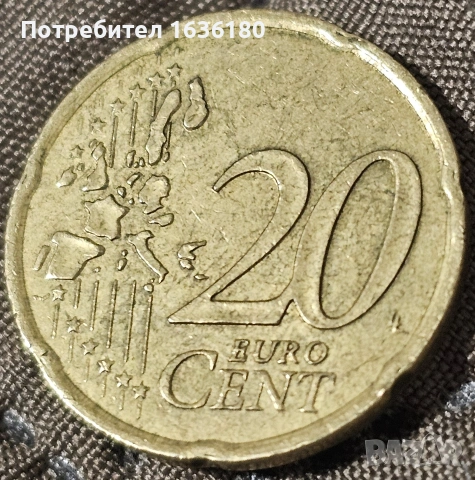 20 евро цента монета Сеячката, снимка 2 - Нумизматика и бонистика - 54990685
