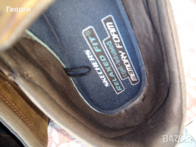 Впечатляващи маратонки от естествена кожа Sketchers, снимка 2 - Маратонки - 54865620