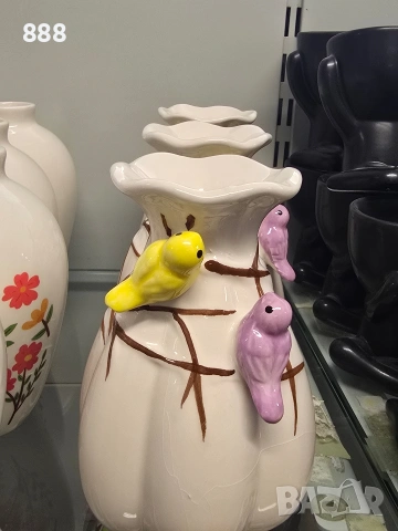 вази с птички , снимка 3 - Вази - 54311266