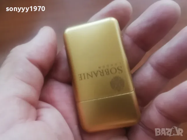 SOBRANIE GOLD NEW-ЗАПАЛКА С РЕОТАН 0608261148, снимка 2 - Колекции - 55570236