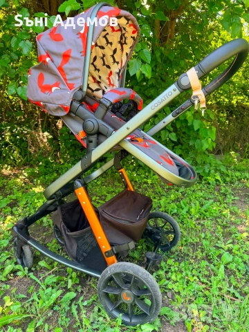 Количка Cosatto Giggle Quad 3 в 1 Charcoal Mister Fox, снимка 7 - Детски колички - 54897255
