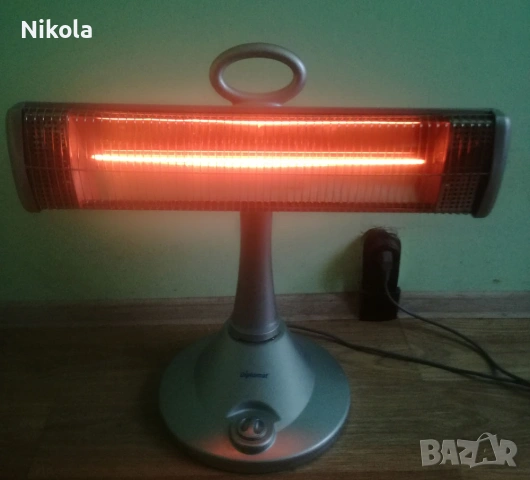 Карбонова Печка за Хоризонтално и Вертикално Отопление и Въртяща Основа DIPLOMAT DPL C 8009, снимка 3 - Отоплителни печки - 54207137