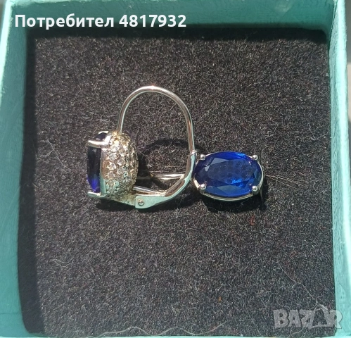 Сребърни обеци.