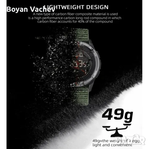 Часовник NORTH EDGE ALPS BLACK , снимка 7 - Екипировка - 55682283