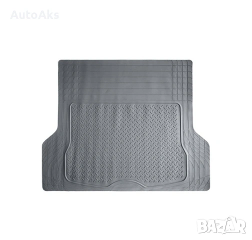 Универсална гумена стелка за багажник с предпазен борд (Сив / Бежов цвят)